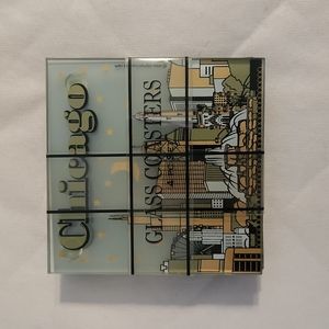 Glass coasters ( set of four)